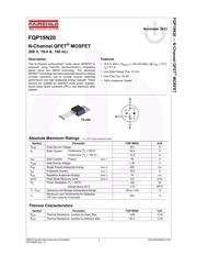 FQP19N20 datasheet.datasheet_page 2