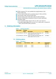 LPC2214FBD144 数据规格书 2