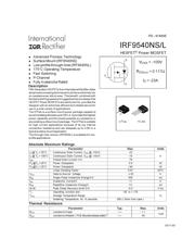 IRF9540 数据手册