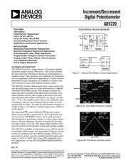 AD5220BNZ10 Datenblatt PDF