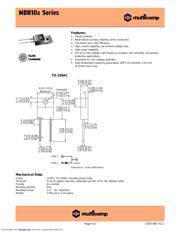 MBR10150 Datenblatt PDF