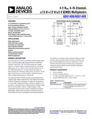 ADG1409YCPZ-REEL7 Datenblatt PDF