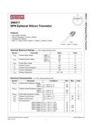 2N6517BU 数据规格书 1
