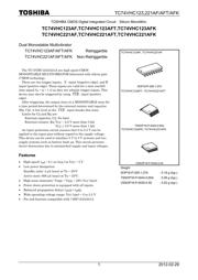 TC74VHC123AFT(EL) datasheet.datasheet_page 1