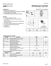IRFB4321GPBF Datenblatt PDF