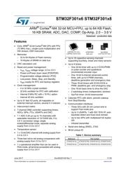 STM32F301C8Y6TR 数据规格书 1
