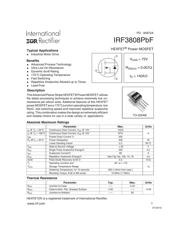 IRF3808PBF 数据规格书 1