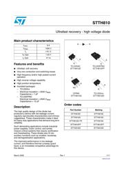 STTH810G 数据规格书 1