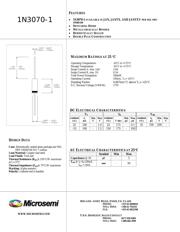 1N3070 数据规格书 1