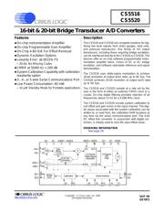 CS5520-BS 数据规格书 1