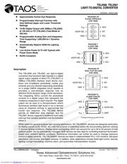 TSL2561CL 数据规格书 1