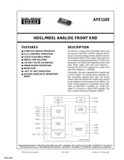 AFE1103E 数据规格书 1
