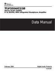 TLV320AIC23BRHDR datasheet.datasheet_page 1