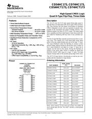 74HC173PW,118 Datenblatt PDF
