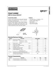 FQAF11N90C 数据规格书 1