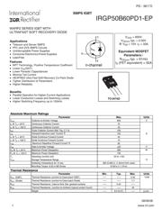 IRGP50B60PD1-EP 数据规格书 1