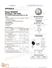 NTP52N10 数据规格书 1