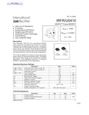 IRFU5410 数据规格书 1