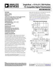 AD5280BRUZ50 Datenblatt PDF