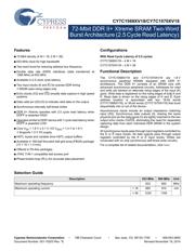 CY7C1570XV18-600BZXC datasheet.datasheet_page 1