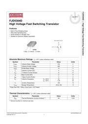FJD5304DTF 数据规格书 1