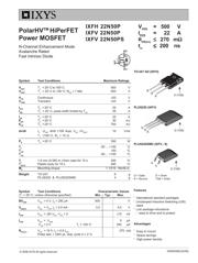 IXFH22N50P datasheet.datasheet_page 1