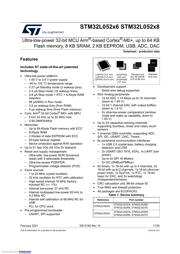 STM32L052R8T6 Datenblatt PDF