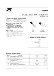 2N3904 数据规格书 1