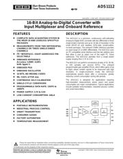 ADS1112IDGST Datenblatt PDF