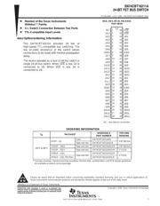 SN74CBT16211AGQLR 数据规格书 1