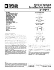 OP279 datasheet.datasheet_page 1