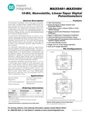 MAX5481EUD+T Datenblatt PDF