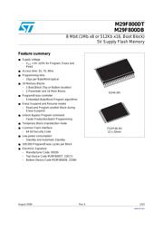 M29F800DB70N6E datasheet.datasheet_page 1