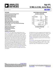 ADL5801-EVALZ Datenblatt PDF