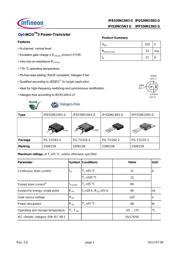 IPP530N15N3G 数据规格书 1