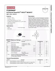 FCB20N60FTM datasheet.datasheet_page 2