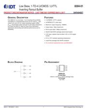 ICS8304AM-01LFT 数据规格书 1