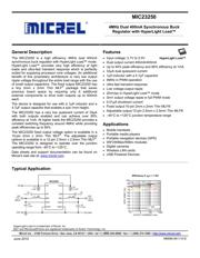 MIC23250-W4YMT TR datasheet.datasheet_page 1