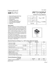 IRF7313QPBF 数据规格书 1