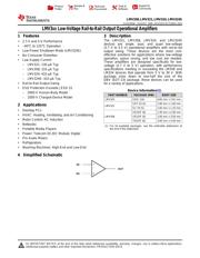 LMV321 Datenblatt PDF