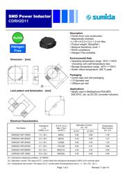 CDRH2D11NP-100NC datasheet.datasheet_page 1