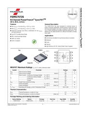 FDMS7572S datasheet.datasheet_page 1