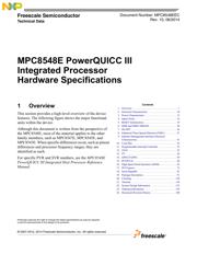 MPC8548ECPXAUJB 数据手册