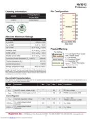 HV9912 datasheet.datasheet_page 2