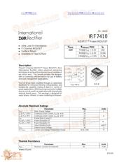 IRF7410 数据规格书 1