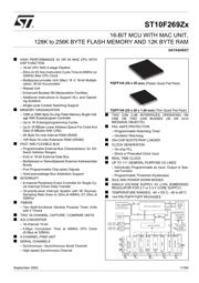 ST10F269Z1Q6 数据规格书 1