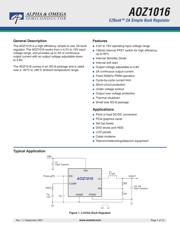 AOZ1016 数据规格书 1