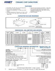 C1210C106K3PAC7800 Datasheet PDF page 1