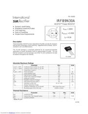 IRFB9N30A 数据规格书 1