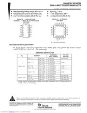 SN74HC20N 数据规格书 1